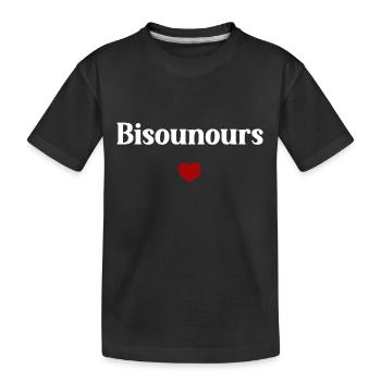 Bisounours - T-shirt bio Premium Enfant - noir - Devant