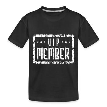 Cœur de membre VIP - T-shirt bio Premium Enfant - noir - Devant