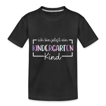 I'm now a kindergarten child 2024 - Kids' Premium Organic T-Shirt - black - Front