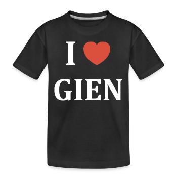 i love gien - T-shirt bio Premium Enfant - noir - Devant