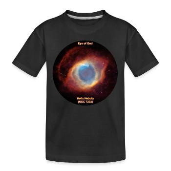 Eye of God - Helix Nebula (NGC 7293) - Kinder Premium Bio T-Shirt - Schwarz - Vorne