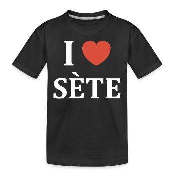 i love Sète - T-shirt bio Premium Enfant - noir - Devant