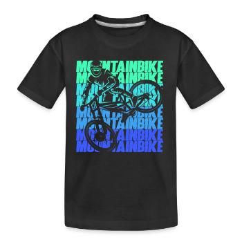 VTT Dirtbike Garçons VTT - T-shirt bio Premium Enfant - noir - Devant