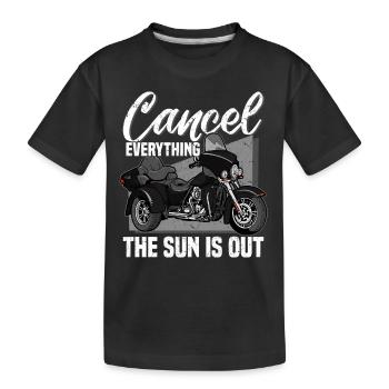 Trike Trikefahrer Motorrad Triker Trikes Dreirad - Kinder Premium Bio T-Shirt - Schwarz - Vorne