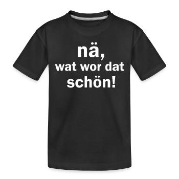 Na wat war dat schön kölsche Sprüche Köln - Kinder Premium Bio T-Shirt - Schwarz - Vorne