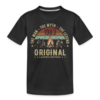 Legendär seit 1983 | 42. Geburtstag der Männer - Kinder Premium Bio T-Shirt - Schwarz - Vorne