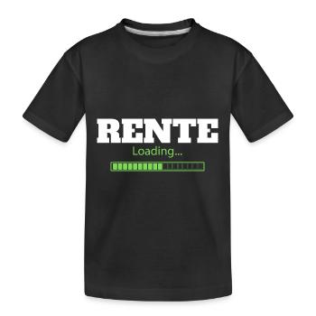 Rente Loading - Kinder Premium Bio T-Shirt - Schwarz - Vorne