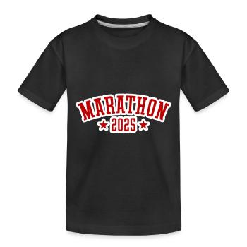 Marathon 2025 - T-shirt bio Premium Enfant - noir - Devant