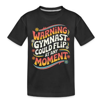 Turnen Turner Gymnastik - Kinder Premium Bio T-Shirt - Schwarz - Vorne