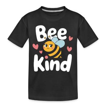 abeille abeille apicultrice abeille abeille - T-shirt bio Premium Enfant - noir - Devant
