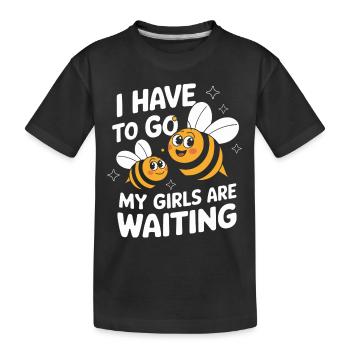 abeille abeille apicultrice abeille abeille - T-shirt bio Premium Enfant - noir - Devant