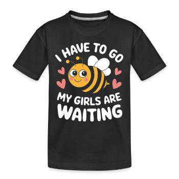 abeille abeille apicultrice abeille abeille - T-shirt bio Premium Enfant - noir - Devant