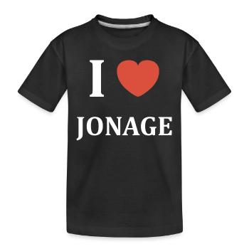 i love Jonage - T-shirt bio Premium Enfant - noir - Devant