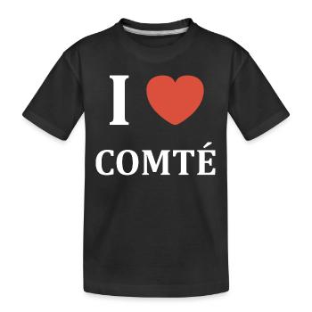 i love comté - T-shirt bio Premium Enfant - noir - Devant