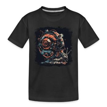 Escargot Crinchy - T-shirt bio Premium Enfant - noir - Devant
