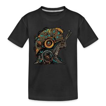 Escargot Crinchy - T-shirt bio Premium Enfant - noir - Devant