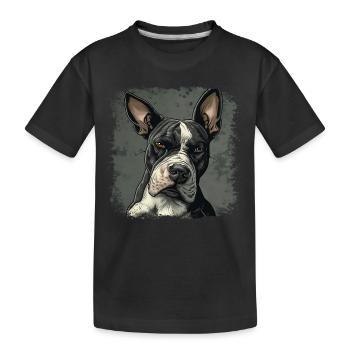 Bull terrier - T-shirt bio Premium Enfant - noir - Devant