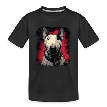 Bull terrier - T-shirt bio Premium Enfant - noir - Devant
