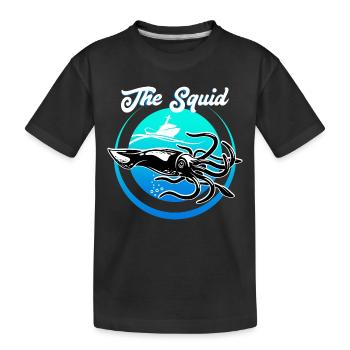 Calamar - T-shirt bio Premium Enfant - noir - Devant