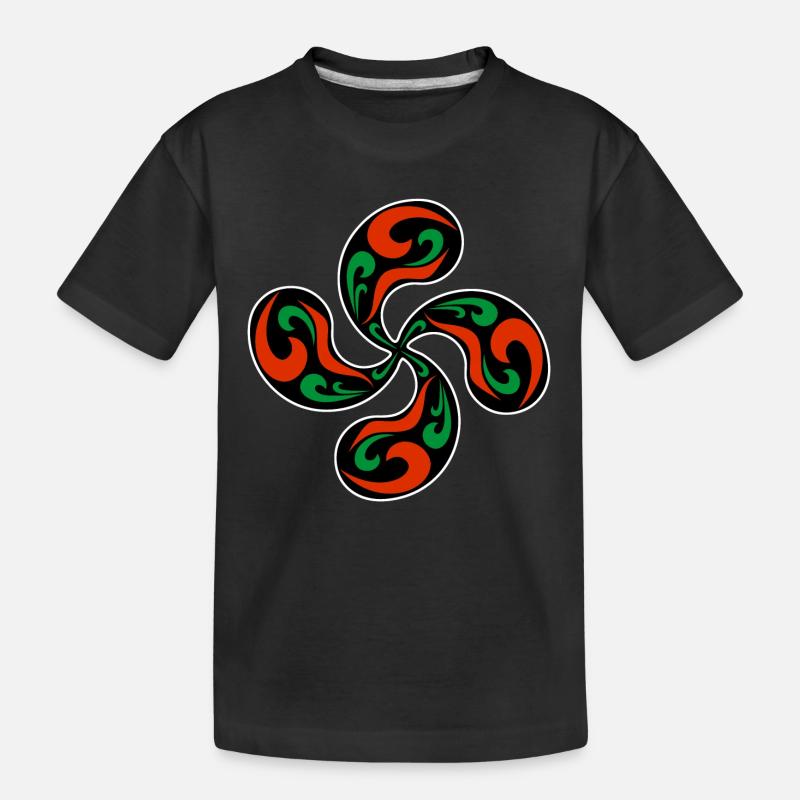 Croix Basque - T-shirt bio Premium Enfant - noir