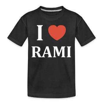 i love rami - T-shirt bio Premium Enfant - noir - Devant