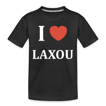 i love Laxou - T-shirt bio Premium Enfant - noir - Devant