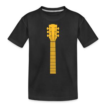 guitar head - Kinder Premium Bio T-Shirt - Schwarz - Vorne