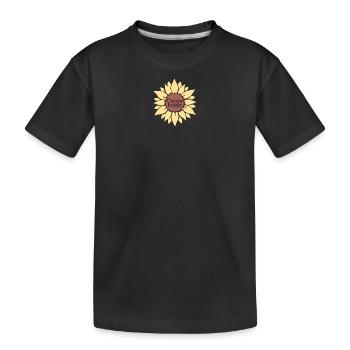 Wählen Sie Happy - Kinder Premium Bio T-Shirt - Schwarz - Vorne