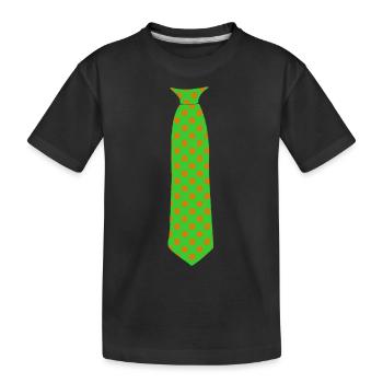 Cravate motif floral - T-shirt bio Premium Enfant - noir - Devant