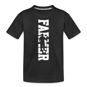 Farmer Wurmkompost Kompost Frauen Geschenk Spruch - Kinder Premium Bio T-Shirt - Schwarz - Vorne