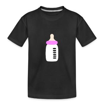 Bébé 2025 Naissance Fille Rose Famille - T-shirt bio Premium Enfant - noir - Devant