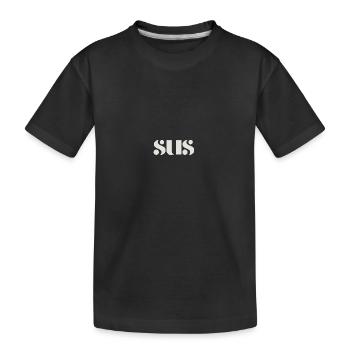 sus - Kinder Premium Bio T-Shirt - Schwarz - Vorne