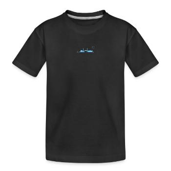 Berlin heartbeat EKG Spree capital - Kids' Premium Organic T-Shirt - black - Front