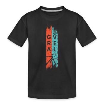 Cooles Design Gravelbike für Radfahrer - Kinder Premium Bio T-Shirt - Schwarz - Vorne