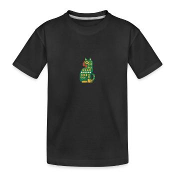 Cat Cat Cat Lover - Cats - Kids' Premium Organic T-Shirt - black - Front