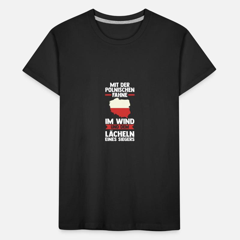 Pole Polnisch Polen Kinder Premium Bio T-Shirt