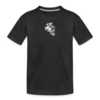 beste Hochzeitsgeschenke, Glocken mit ranken - Kinder Premium Bio T-Shirt - Schwarz - Vorne