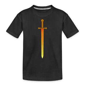 Excalibur - Schwert - Magisch / Mythos - Kinder Premium Bio T-Shirt - Schwarz - Vorne