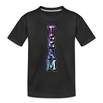 Team - Kinder Premium Bio T-Shirt - Schwarz - Vorne