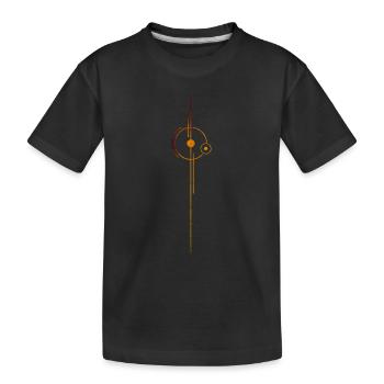 Planet earth - Kids' Premium Organic T-Shirt - black - Front