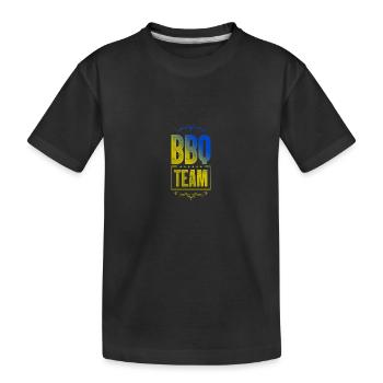 Bbq Crew - Kinder Premium Bio T-Shirt - Schwarz - Vorne