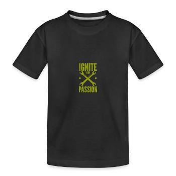 Motorrad Motocross Bike Racing Motorsport - Kinder Premium Bio T-Shirt - Schwarz - Vorne