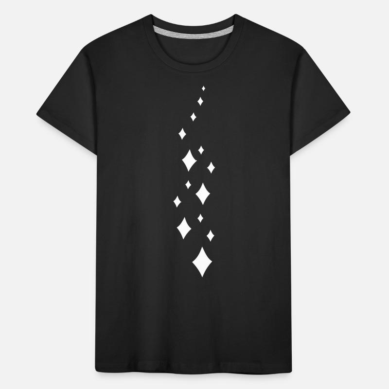 Check pattern glitter cloud Kids' Premium Organic T-Shirt