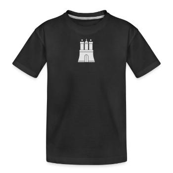 Hamburg Symbol Hamburger Wappen - Kinder Premium Bio T-Shirt - Schwarz - Vorne