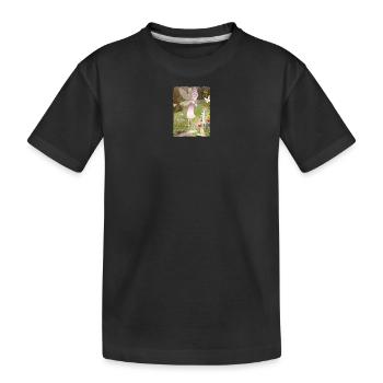 Ostara und Max - Kinder Premium Bio T-Shirt - Schwarz - Vorne
