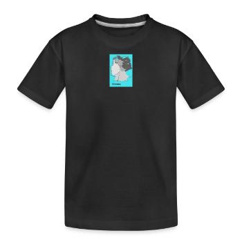 Deutschland Landkarte mit Farbverlauf - Kinder Premium Bio T-Shirt - Schwarz - Vorne