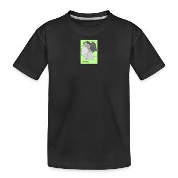 Deutschlandkarte mit Farbverlauf und Flaggen - Kinder Premium Bio T-Shirt - Schwarz - Vorne