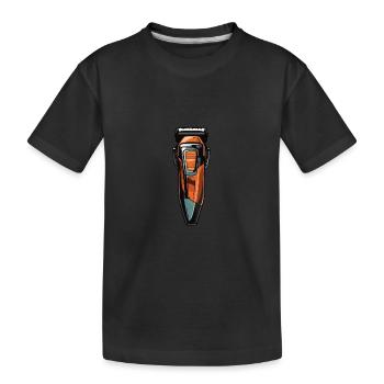 Haarschneidemaschine Friseur - Kinder Premium Bio T-Shirt - Schwarz - Vorne