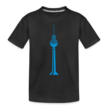 Berliner Fernsehturm - Tour de télévision de - T-shirt bio Premium Enfant - noir - Devant