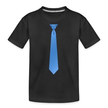 Eldregde cravate bleue - T-shirt bio Premium Enfant - noir - Devant